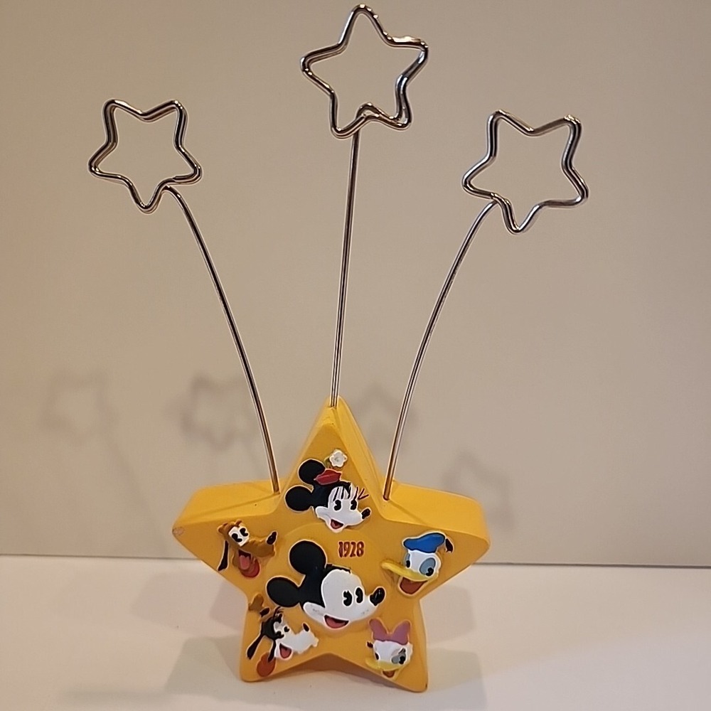 Disney Picture Holder Star Photo Clips Walt's 100th Hallmark Mickey Mouse‎ EUC